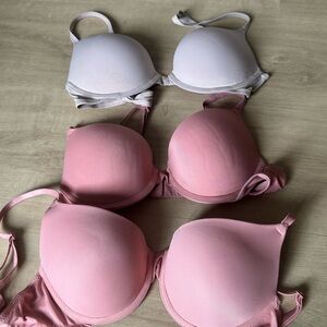 3 PINK Victorias Secret Bras